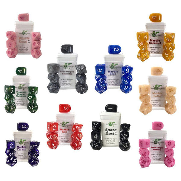 Marble Dice - 7set - Brazos Valley Hobby & Games