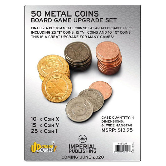 50 Metal Coin Board Game Upgrade Set - Brazos Valley Hobby & Games