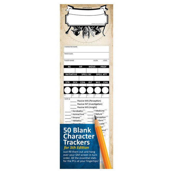 Stat Trackers D&D Character Trackers - Brazos Valley Hobby & Games