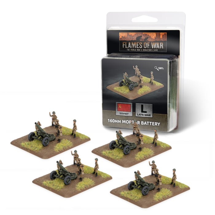 Flames of War - 160mm Mortar Battery - Brazos Valley Hobby & Games
