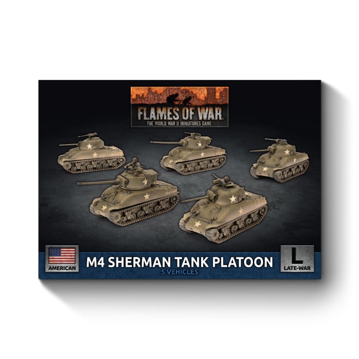 Flames of War - M4 Sherman Tank Platoon - Brazos Valley Hobby & Games