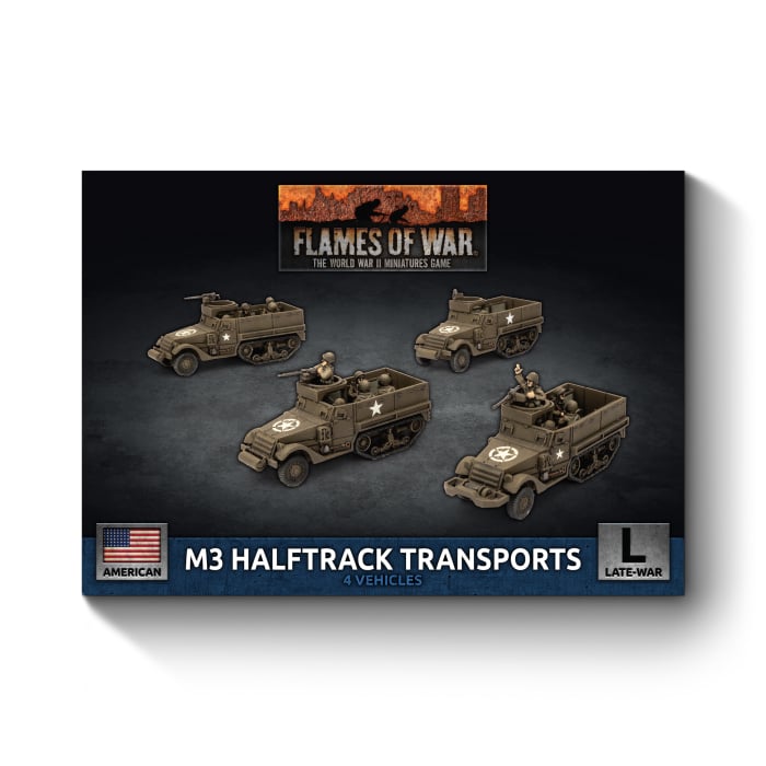 Flames of War - M3 Halftrack Transport Platoon - Brazos Valley Hobby & Games