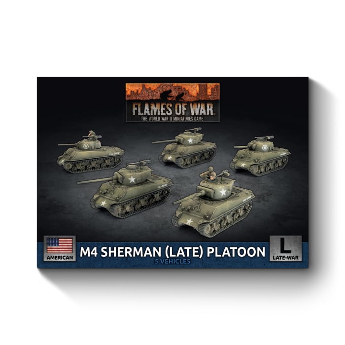 Flames of War - M4 Sherman (Late) Tank Platoon - Brazos Valley Hobby & Games