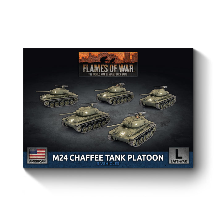 Flames of War - M24 Chaffee Tank Platoon - Brazos Valley Hobby & Games
